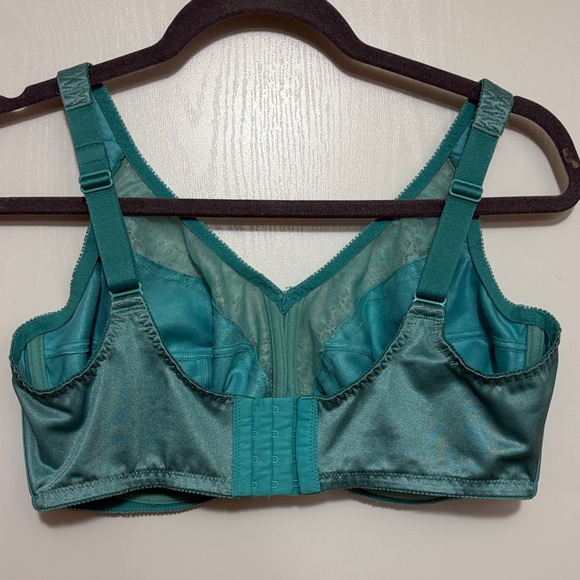 CABERNET Teal Lace Full Coverage Underwire Bra Size 42 DDD - Picture 2 of 7